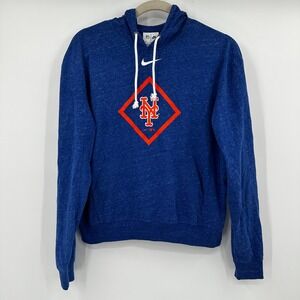 Nike New York Mets MLB Royal Blue Diamond Icon Pullover Hoodie Sweatshirt Medium